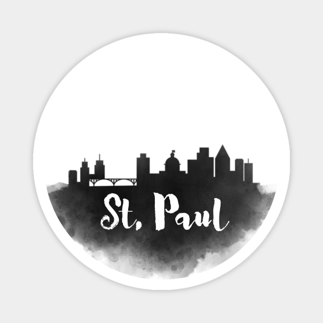 St. Paul watercolor Magnet by kursatunsal